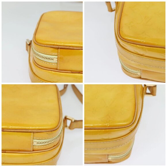 LOUIS VUITTON Monogram Vernis Wooster Bag Lime Yellow M91075 LV Auth BA3504 - Picture 14 of 16